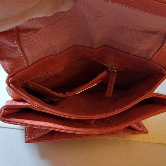 Talbot's Pink Mini Leather bag Cottagecore Grandmacore - Picture 5 of 8